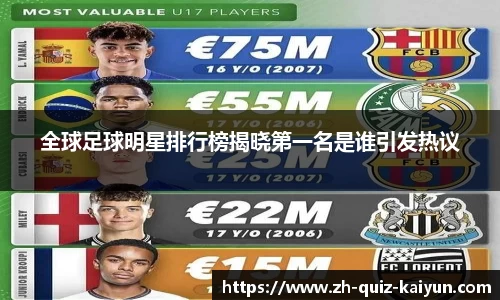 全球足球明星排行榜揭晓第一名是谁引发热议